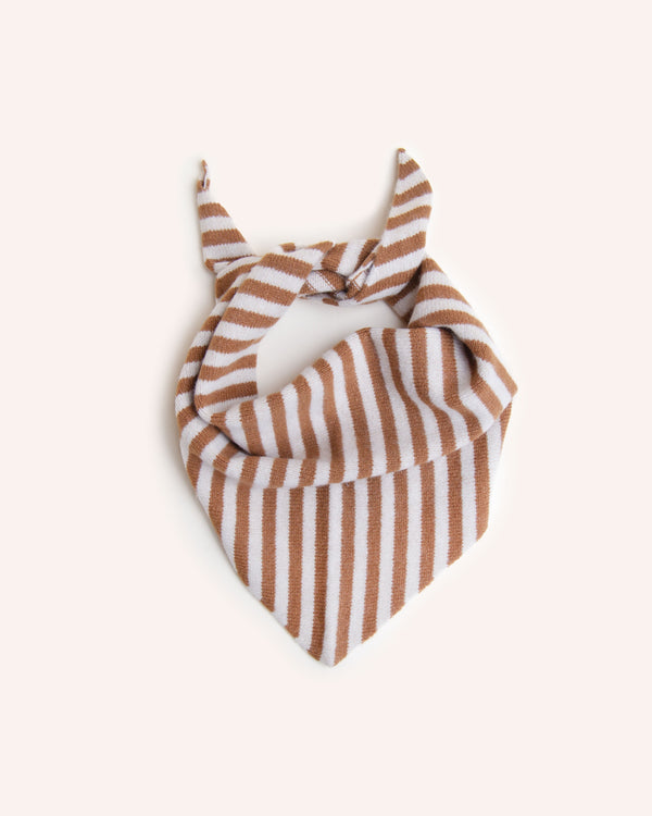 Stripe Neckerchief - Oatmeal & Sand Accessories Scarlet Knitwear