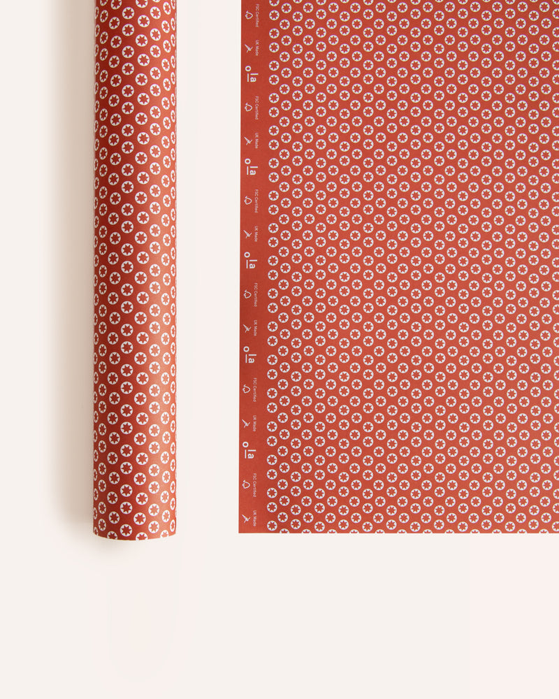 Enid Wrapping Paper - Red