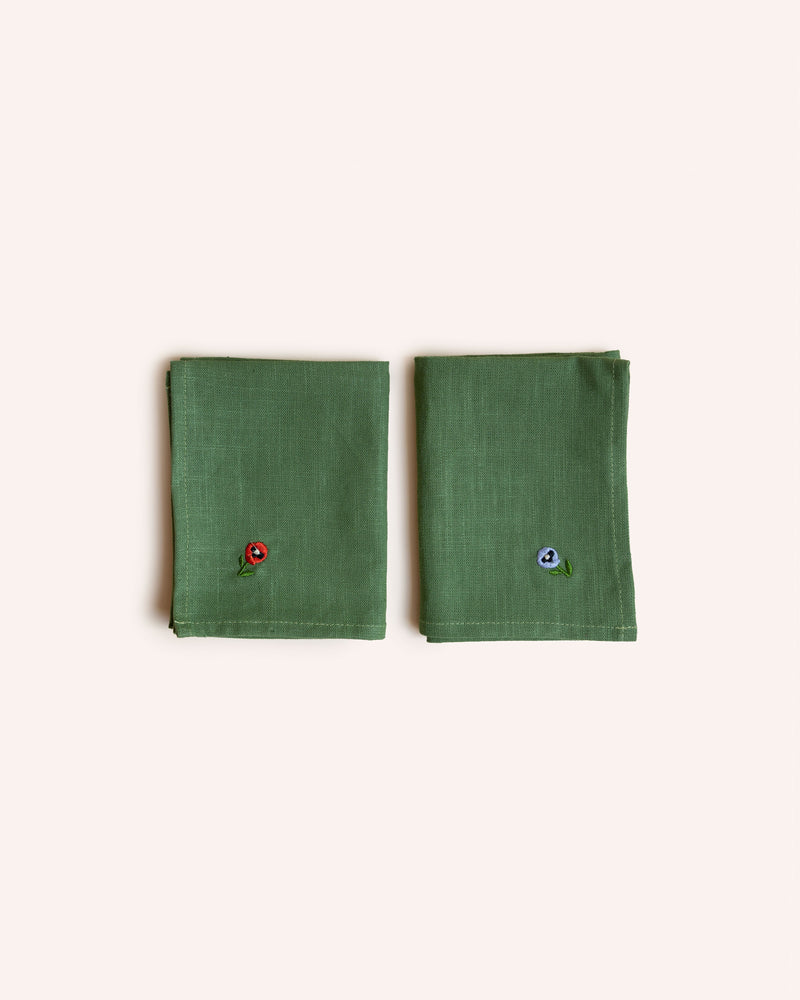 Pansy Linen Napkins Set of 4 Homeware Lappliq