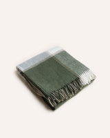 Block Check Wool Throw – Olive Homeware Tweedmill