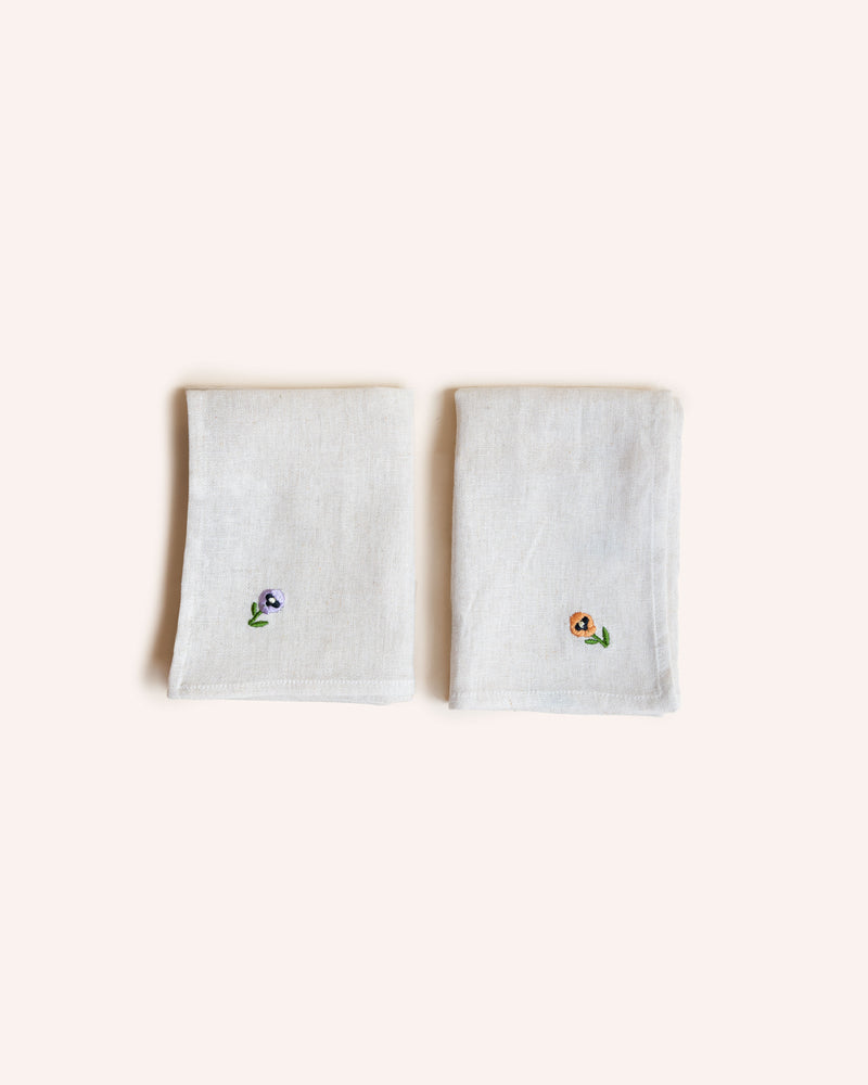 Pansy Linen Napkins Set of 4 Homeware Lappliq