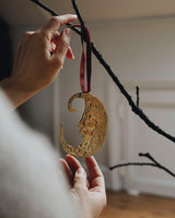 Tin Moon Hanging Tree Decoration Seasonal / Occasion Megan Fatharly