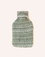 Wool Hot Water Bottle – Green  Fair Isle