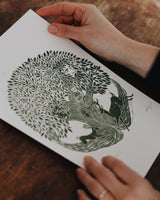 Forest Dwellers Riso Print Art Prints by the Bay