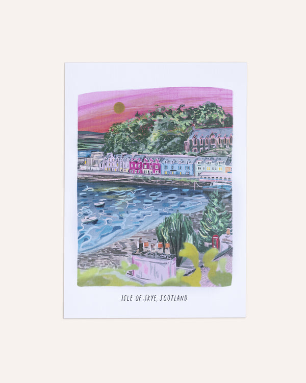 Portree Harbour Print Artwork Modge Design Studio