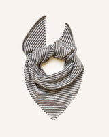 Triangle Shawl Scarf – Cedar Brown Stripe Knitwear Rove Knitwear