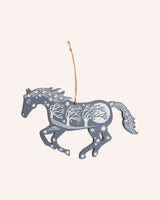Horse Screenprinted Wooden Decoration Homeware Folded Forest
