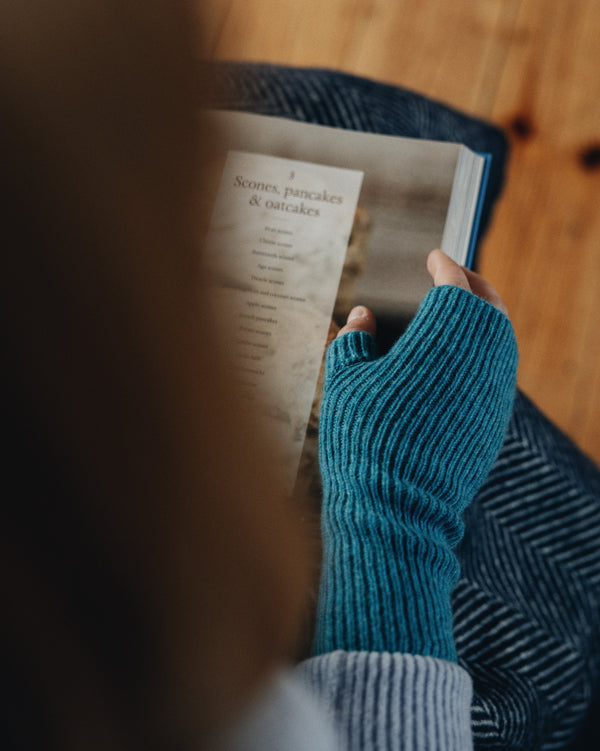 Hebridean Lambswool Wrist Warmers Knitwear Island Nation