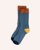 Merino Wool Socks - Blue/Navy 4-7 Knitwear Scarlet Knitwear   