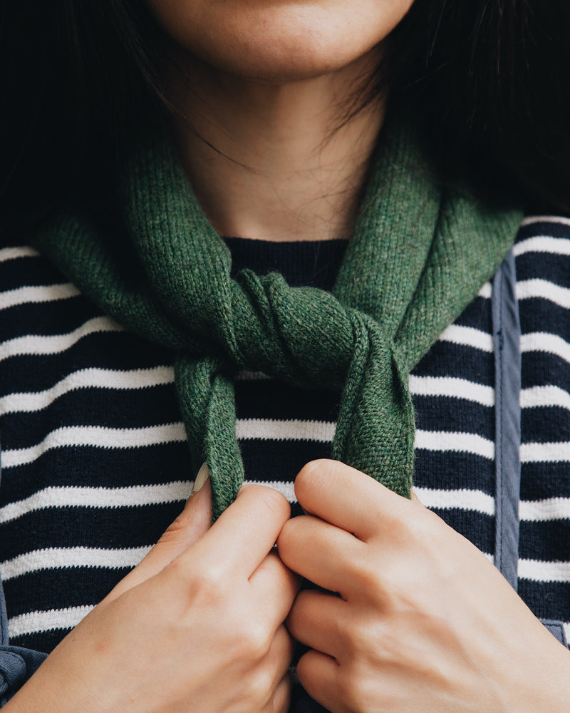 Neckerchief - Moss Green Knitwear Scarlet Knitwear   