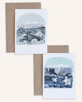 Gannets at Rathlin Island + Seal Song Notecard Pack