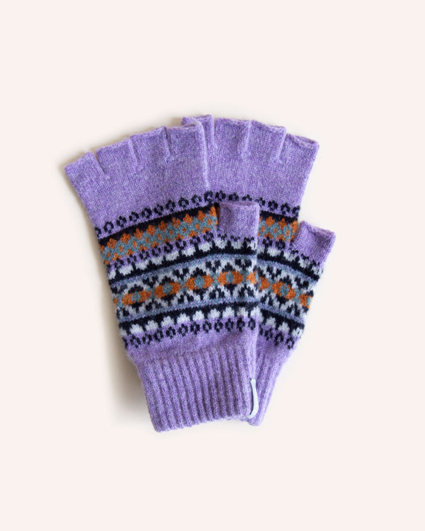 Land Fingerless Gloves - Heather Knitwear Scarlet Knitwear   