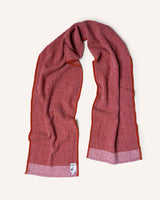 Rust Hopsack Scarf Knitwear Orkney Cloth