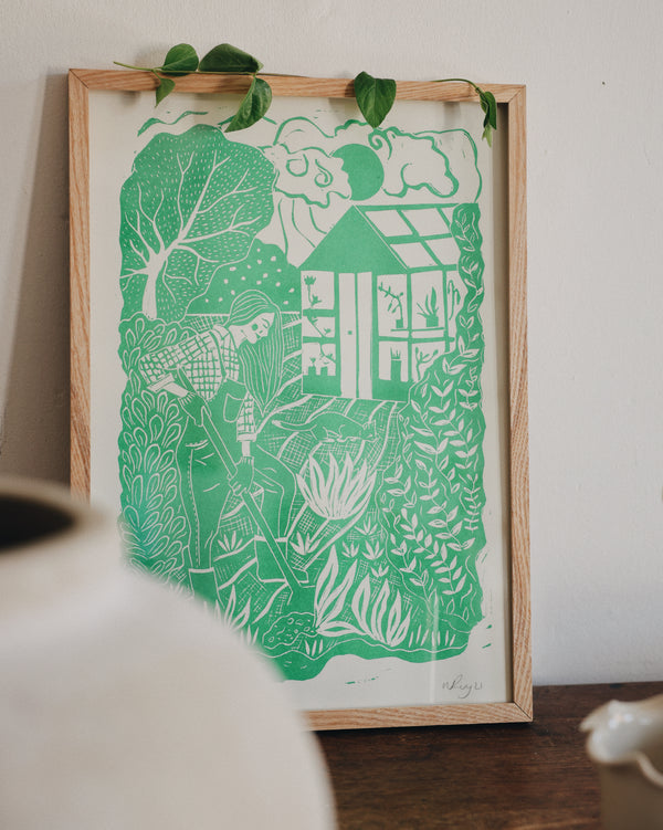 Dig It Risograph Print Artwork Prints by the Bay