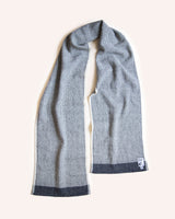 Grey Hopsack Scarf Knitwear Orkney Cloth   