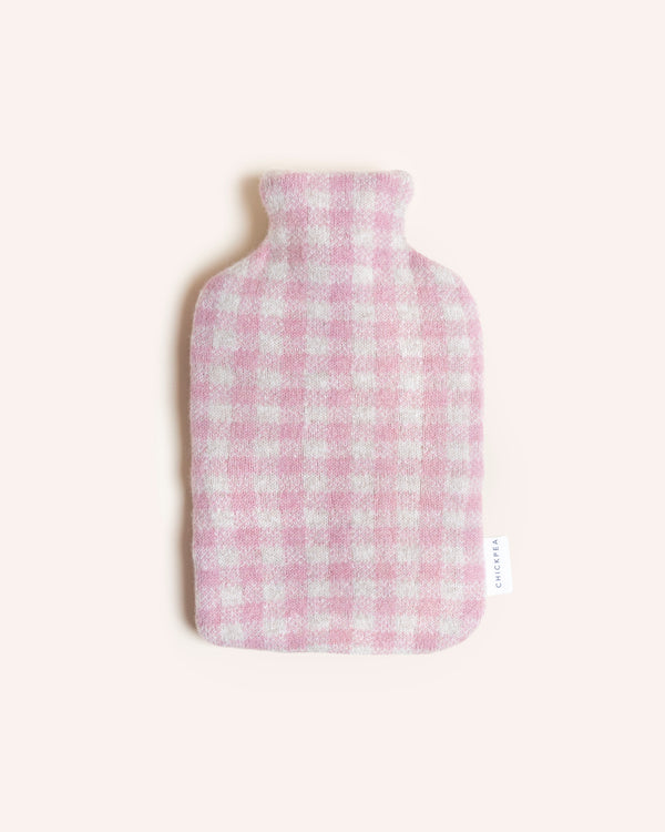 Hot Water Bottle – Pink Gingham Beauty & Wellness Chickpea