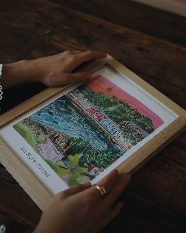 Portree Harbour Print Artwork Modge Design Studio