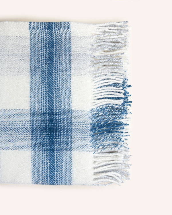 Meadow Check Wool Throw – Ink Homeware Tweedmill