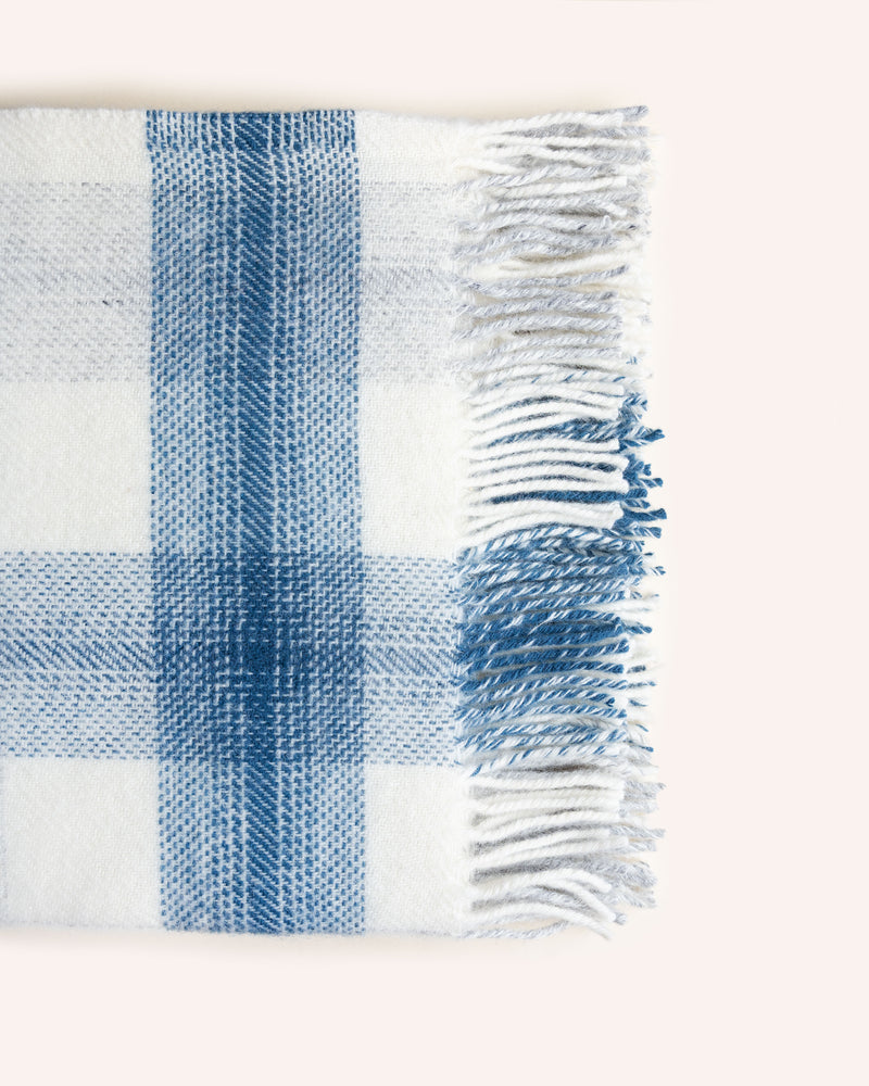 Meadow Check Wool Throw – Ink Homeware Tweedmill
