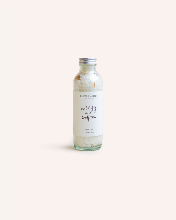 Wild Fig & Saffron Bath Salts Beauty & Wellness Plum & Ashby