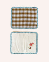 Geranium & Gingham Placemat Tableware Lappliq