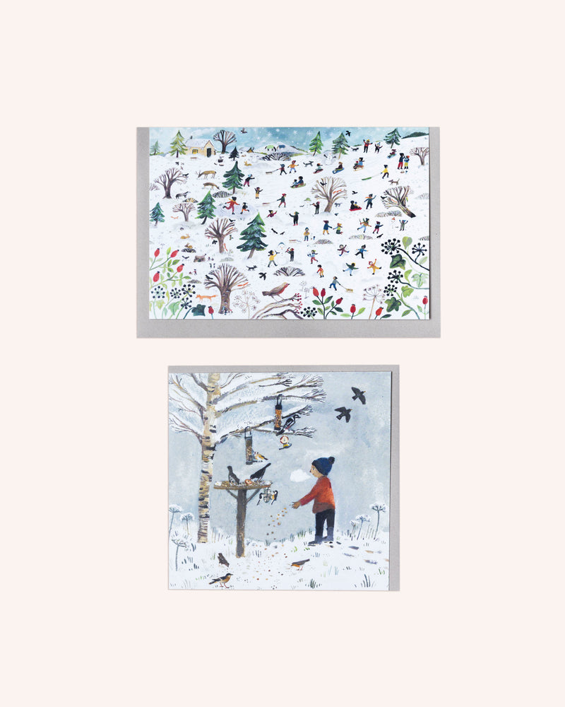 Playtime in the Snow Greeting Cards Cards Gemma Koomen