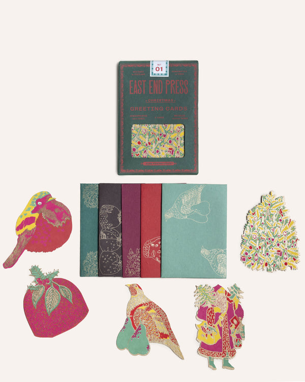 Christmas Card Pack Set of 5 Cards East End Press