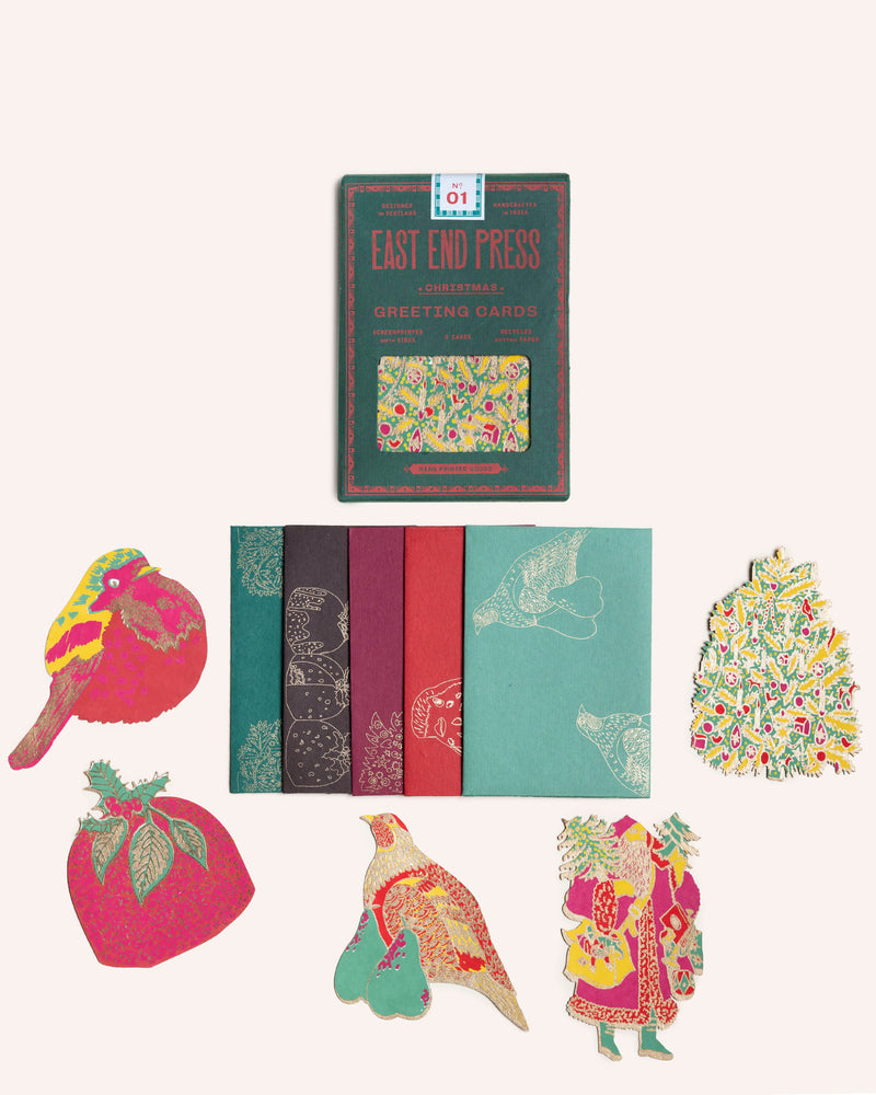 Christmas Card Pack Set of 5 Cards East End Press