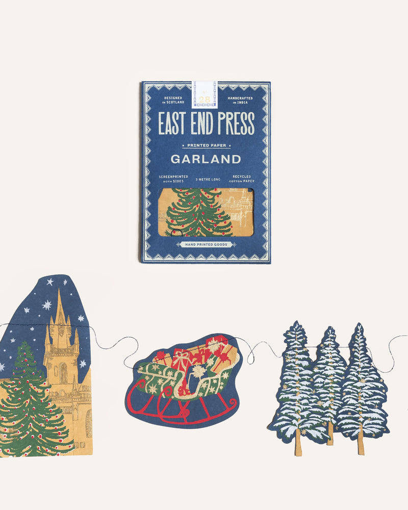 Skyline Sewn Garland Cards East End Press
