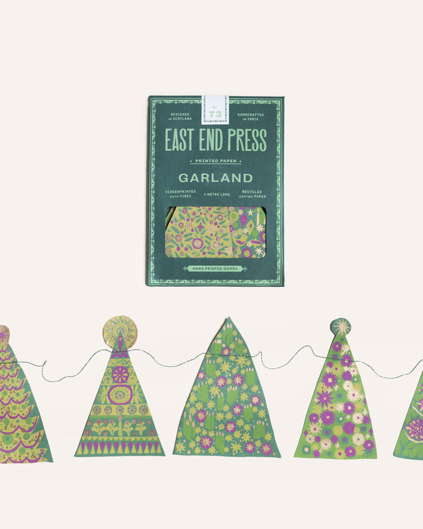 Midcentury Trees Sewn Garland Seasonal / Occasion East End Press