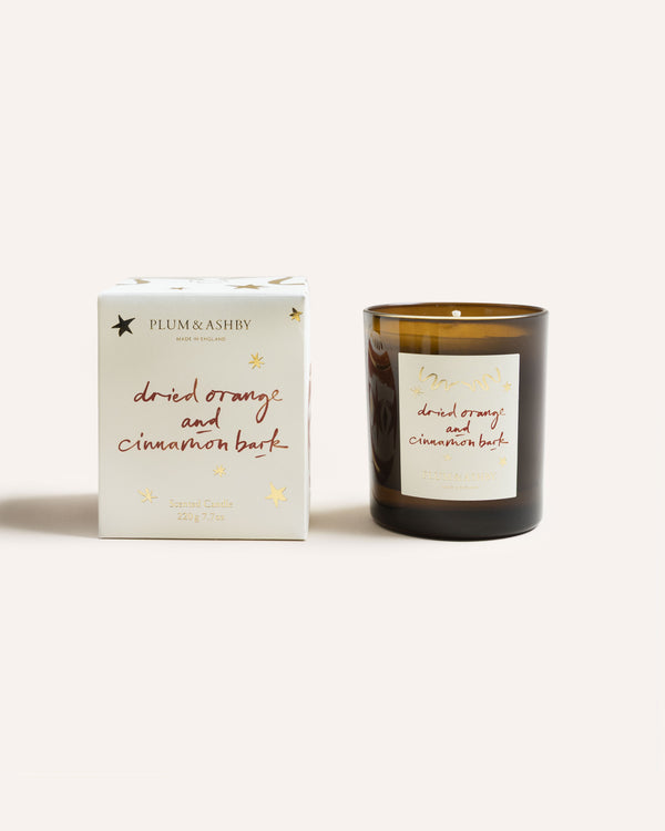 Dried Orange & Cinnamon Candle Homeware Plum & Ashby
