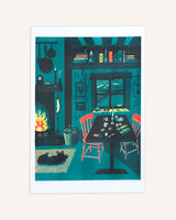 Ten Past Ten Risograph Print Artwork Rosanna Reade
