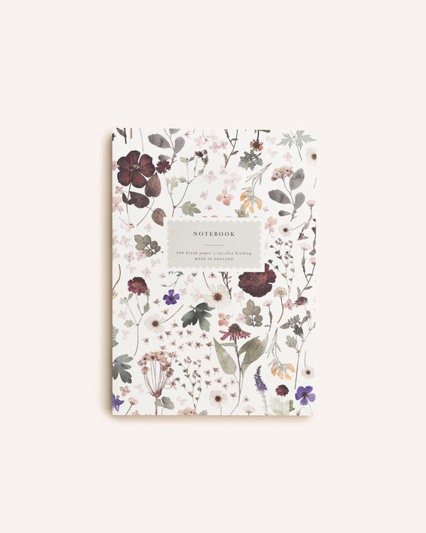 Pressed Floral Notebook Homeware Katie Leamon