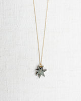 Hand Drawn Star Gold Necklace Smoke Black Sparkle Jewellery Pepper You