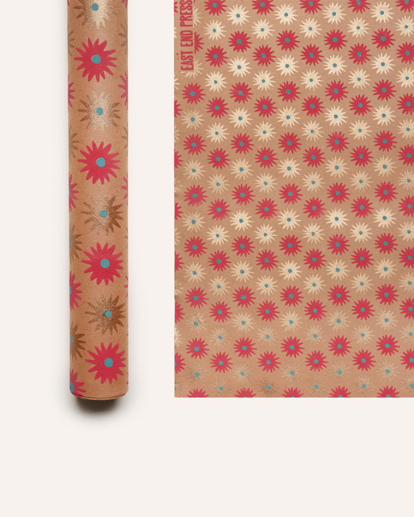 Festive Copper Blooms Gift Wrapping Paper Seasonal / Occasion East End Press