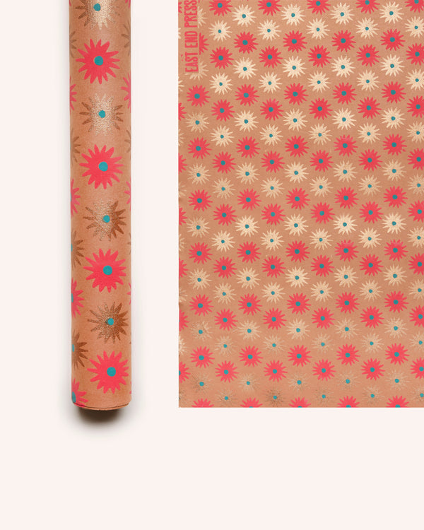Festive Copper Blooms Gift Wrapping Paper Seasonal / Occasion East End Press