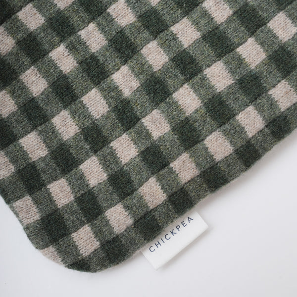 Hot Water Bottle – Green Gingham Beauty & Wellness Chickpea