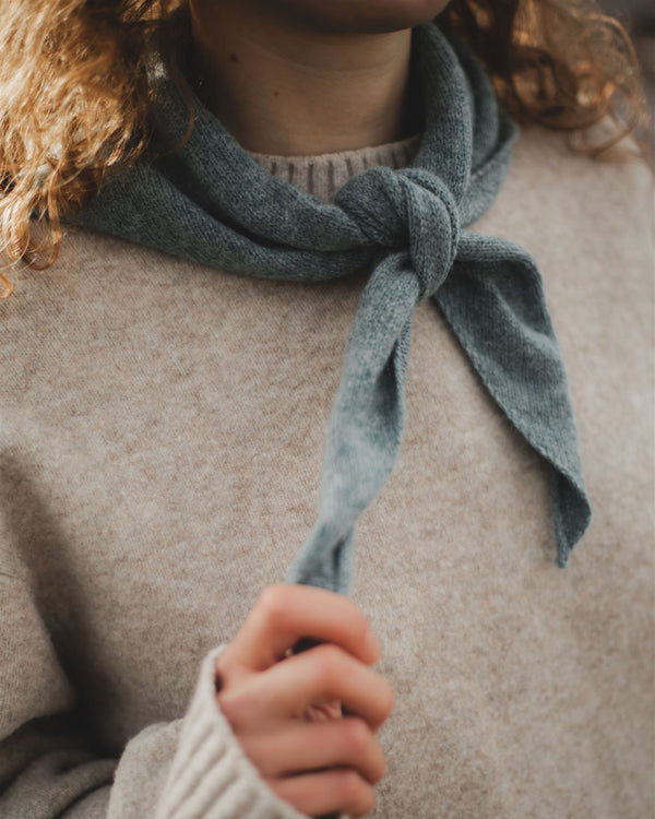 Neckerchief - Lichen Blue Knitwear Scarlet Knitwear