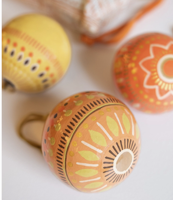 Yuletide Gold Bauble Bag - Set of Three