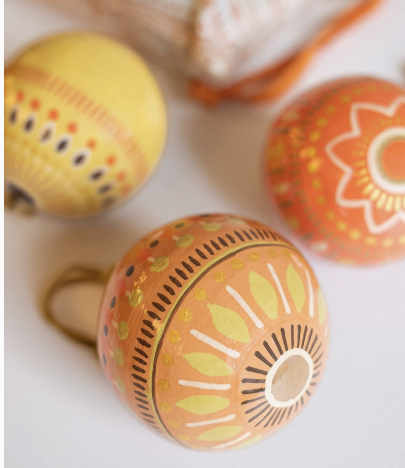 Yuletide Gold Bauble Bag - Set of Three