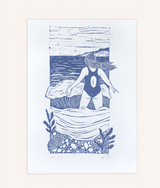 Sea Air Riso A4 Print Art Prints by the Bay