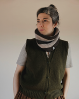 Stripe Fisherman Snood – Coffee