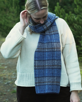 Heritage Scarf – Blue Knitwear Rove Knitwear
