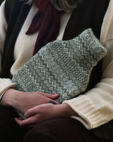 Wool Hot Water Bottle – Green  Fair Isle