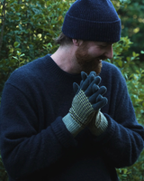 Unisex Lambswool Gloves in Green Knitwear Rove Knitwear