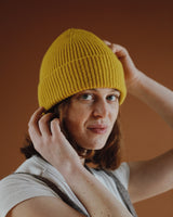 Lambswool Beanie - Mustard Knitwear Scarlet Knitwear