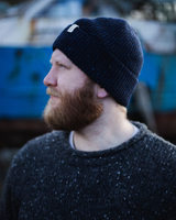 Donegal Beanie - Navy Blue Accessories Rove Knitwear