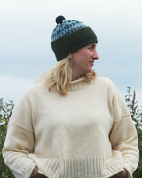 Pom Hat Harbour – Pine & North Sea Knitwear Hilary Grant