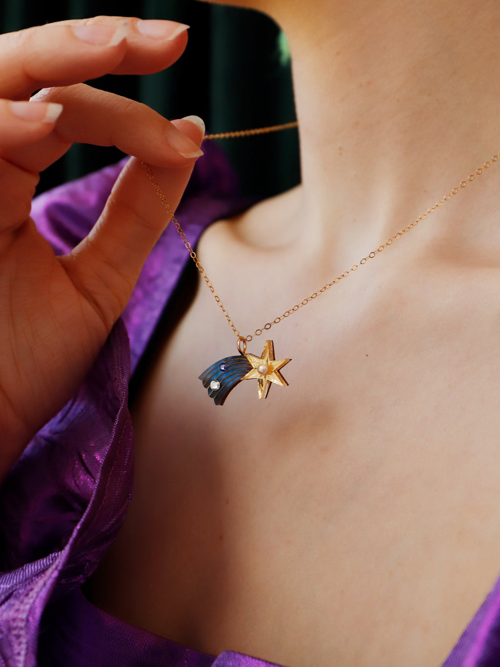Shooting Star Necklace - 2 Colours – Tiger Lily Boutique