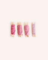 Pink Woven Wool Purse
